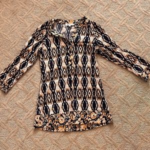 Exotic print blouse